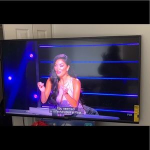 55 inch Vizio and have a wall mount if you want